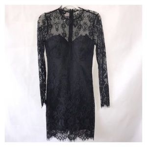 Lovely black Bebe cocktail dress!